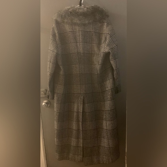 Michaels kors penny lane maxi coat with Faux Fur Collar pea coat - Picture 6 of 6